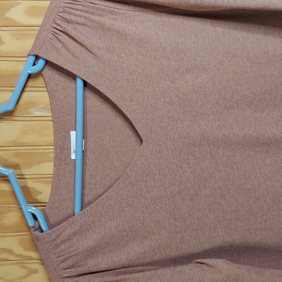 J. Jill Tops - . Jill J Jill Pleated Semi Sheer 3/4 Sleeve